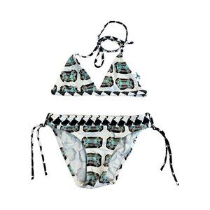 Aguaclara Girls Bikini 2 Piece Swimsuit Size 4